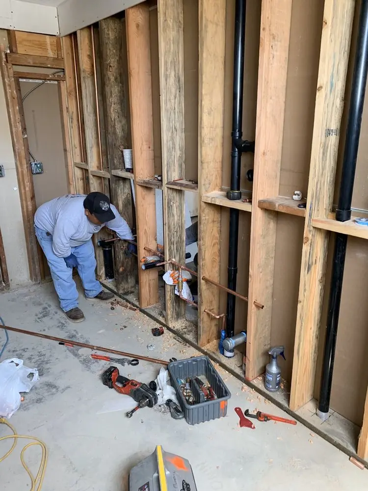 Commercial rough-in plumbing for Gas Line Repair in Little Ethiopia